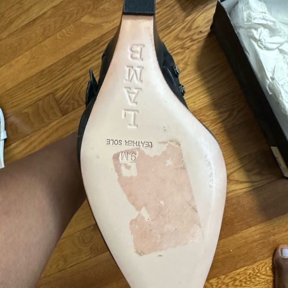 LAMB wedge biker boots **RARE - Picture 7 of 7